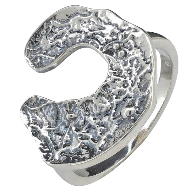 Sterling Silver C Design Ring