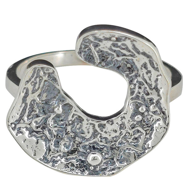 Sterling Silver C Design Ring