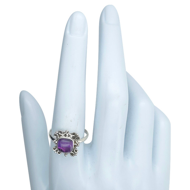 Amethyst Sterling Silver Ring