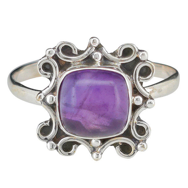Amethyst Sterling Silver Ring