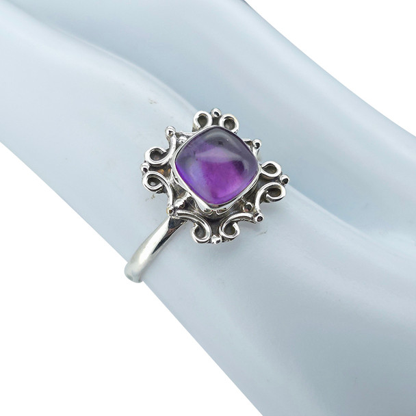 Amethyst Sterling Silver Ring
