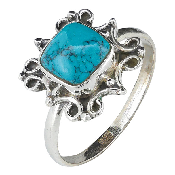 Howlite Sterling Silver Ring