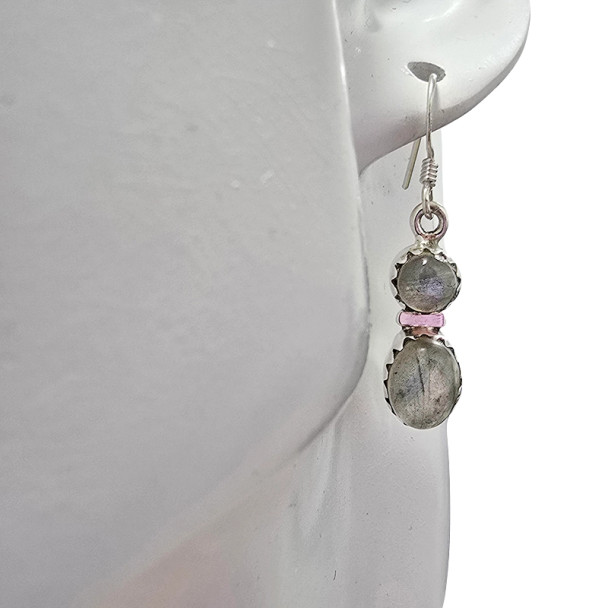 Labradorite Sterling Silver Dangle Earrings