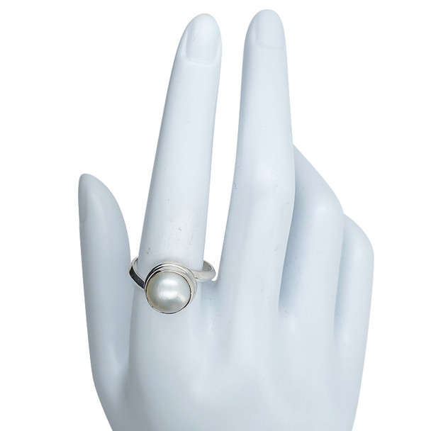 Pearl Sterling Silver Ring