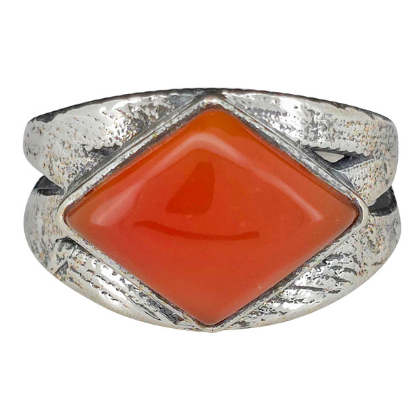 Red Onyx Sterling Silver Ring