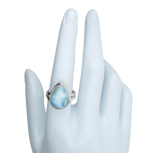 Larimar Sterling Silver Ring