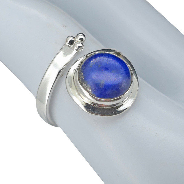 Lapis Sterling Silver Adjustable Ring