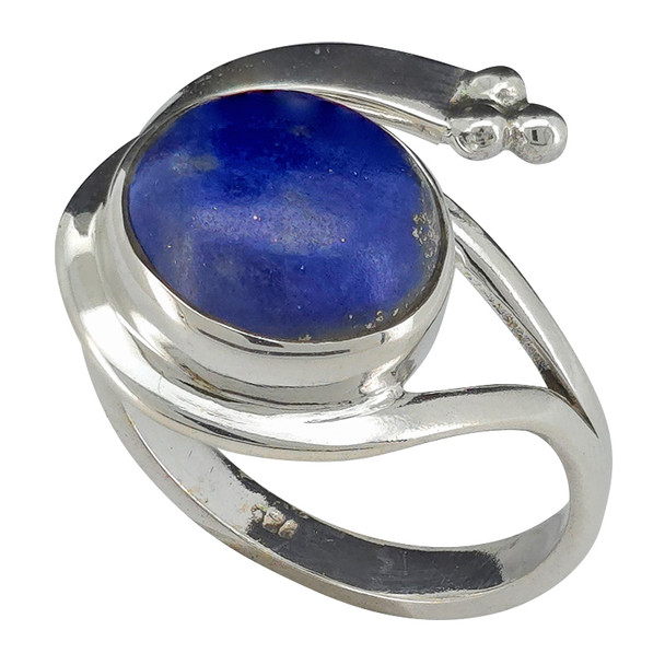 Lapis Sterling Silver Adjustable Ring