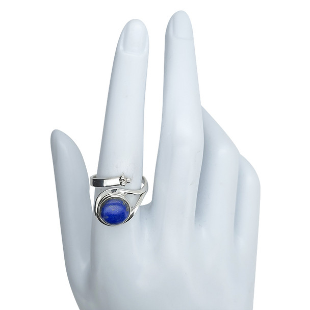 Lapis Sterling Silver Adjustable Ring