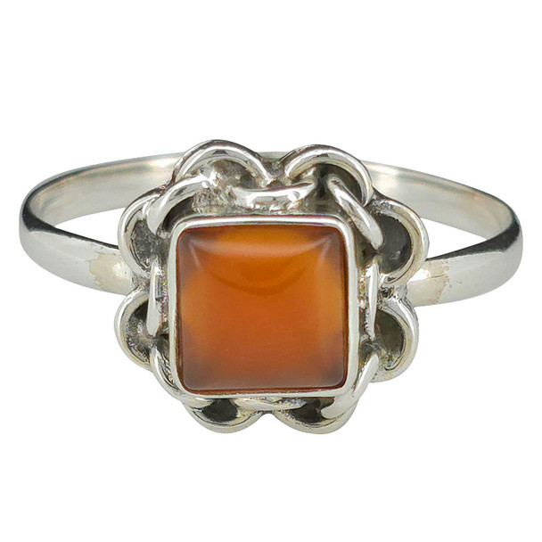 Red Onyx Sterling Silver Ring