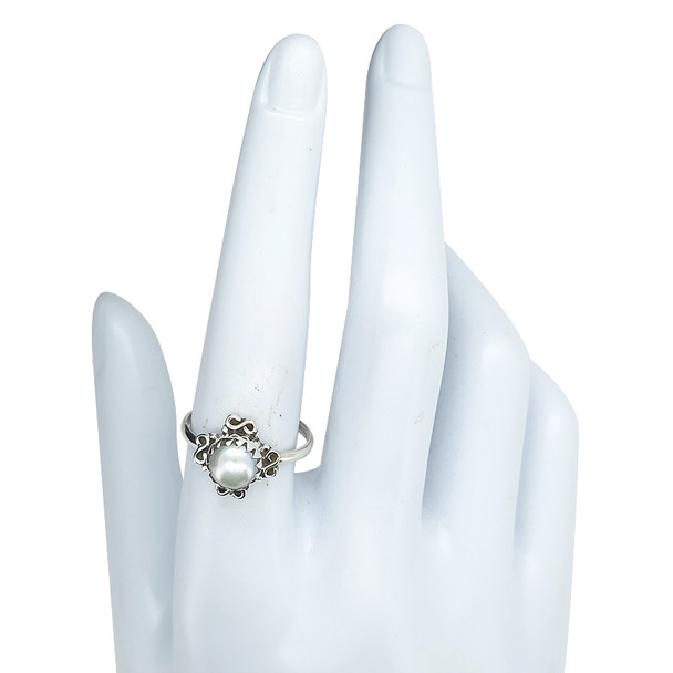 Pearl Sterling Silver Ring