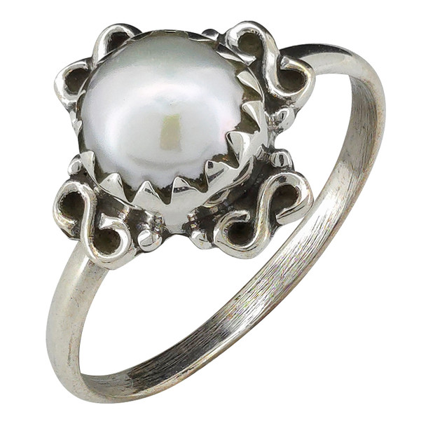 Pearl Sterling Silver Ring