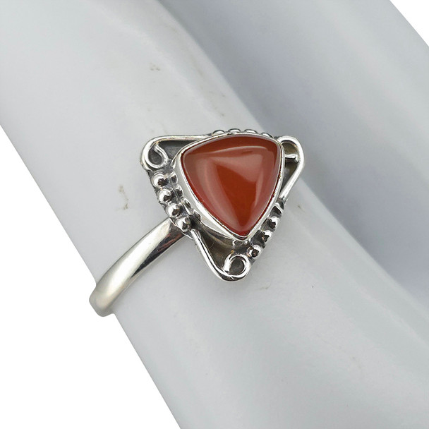 Red Onyx Sterling Silver Ring