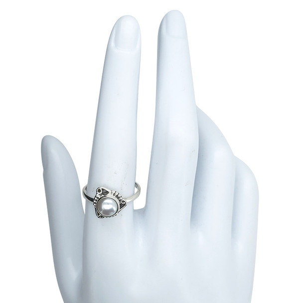 Pearl Sterling Silver Ring