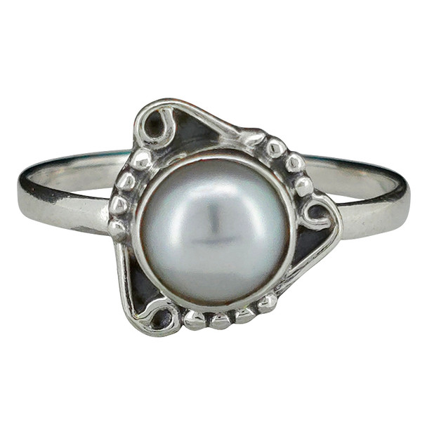Pearl Sterling Silver Ring