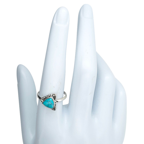 Howlite Sterling Silver Ring