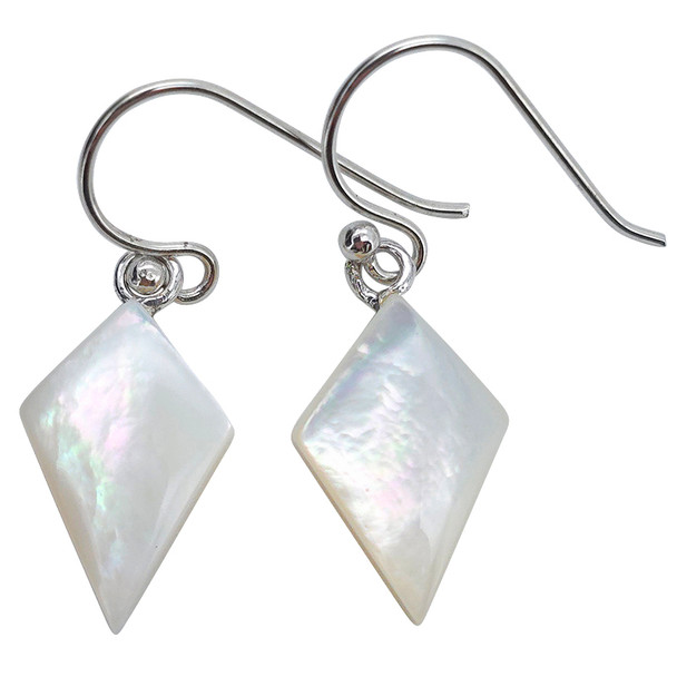 Pearl Sterling Silver Hook Earrings