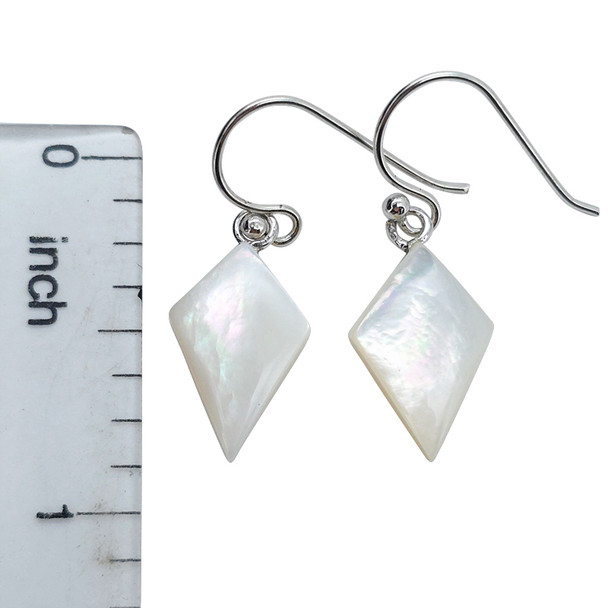 Pearl Sterling Silver Hook Earrings