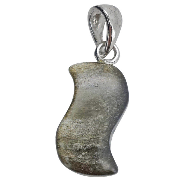 Golden Obsidian Sterling Silver Pendant