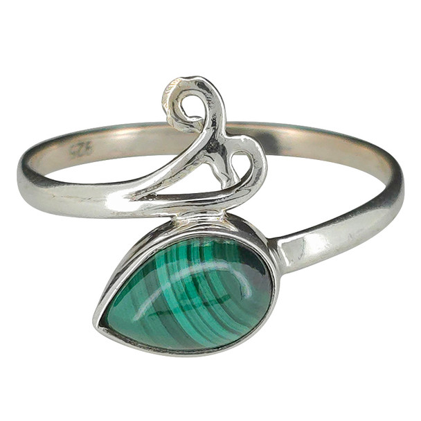 Malachite Sterling Silver Ring