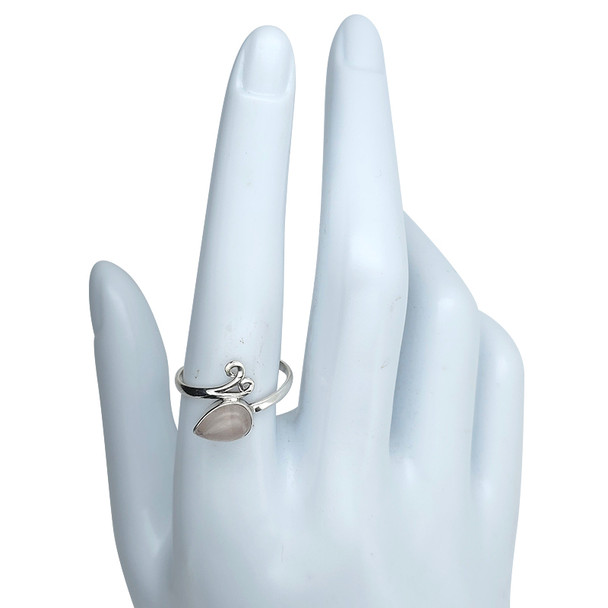 Rose Quartz Sterling Silver Ring