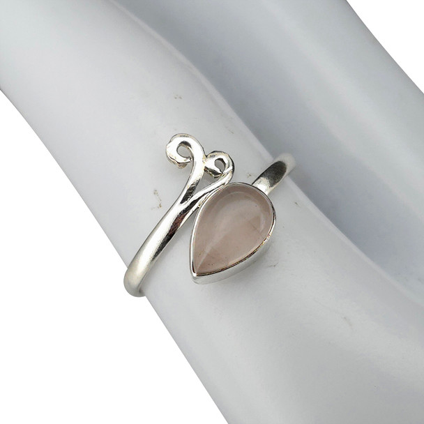 Rose Quartz Sterling Silver Ring