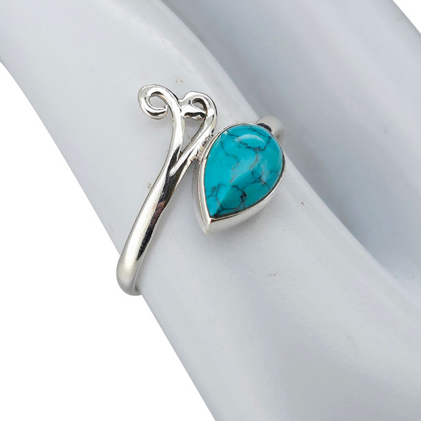 Howlite Sterling Silver Ring