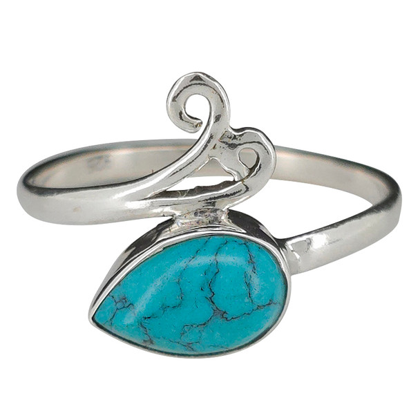 Howlite Sterling Silver Ring