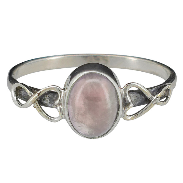 Rose Quartz Sterling Silver Ring
