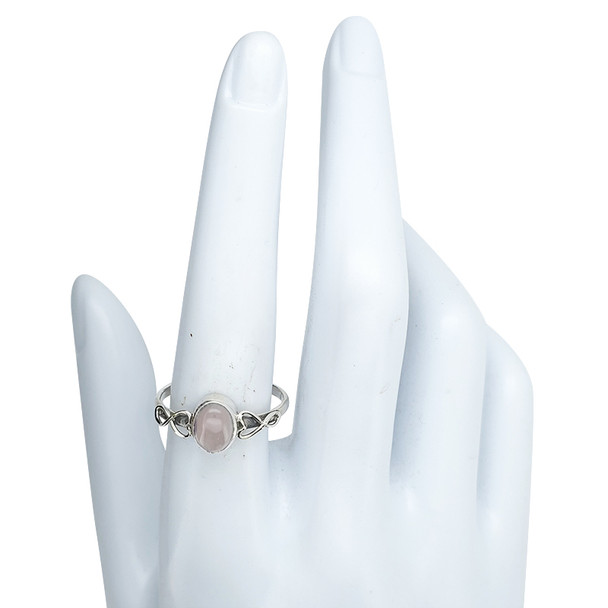 Rose Quartz Sterling Silver Ring