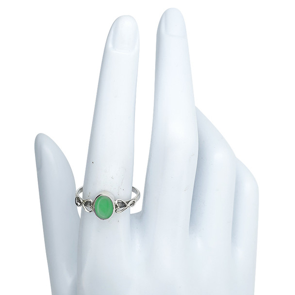Green Onyx Sterling Silver Ring