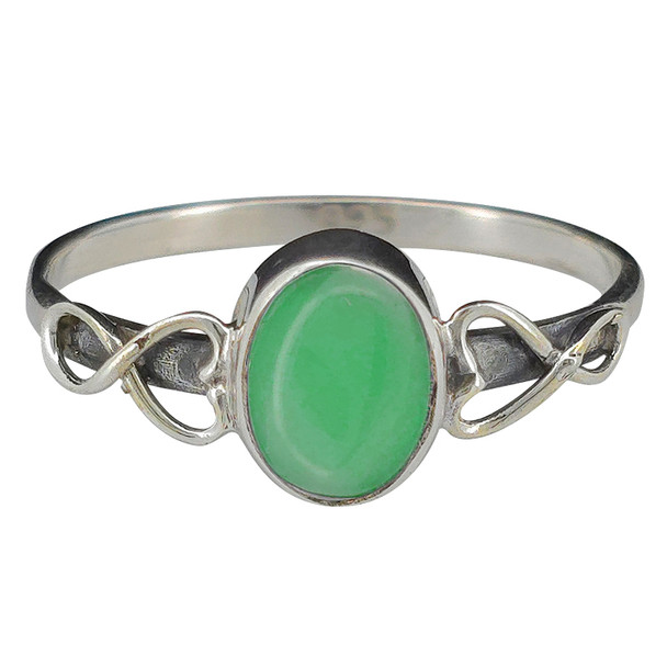 Green Onyx Sterling Silver Ring