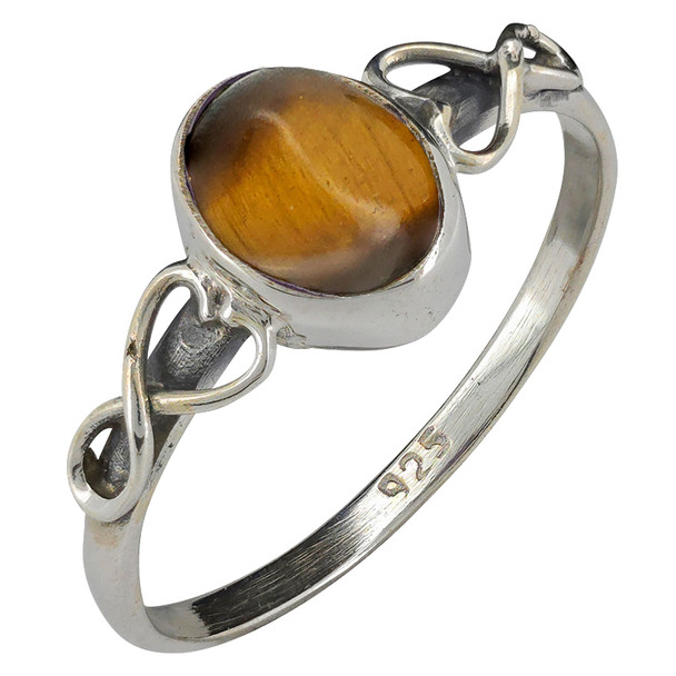 Tiger Eye Sterling Silver Ring