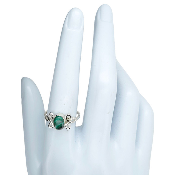 Malachite 925 Silver Ring