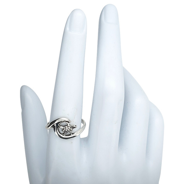 Sterling Silver Turtle Ring