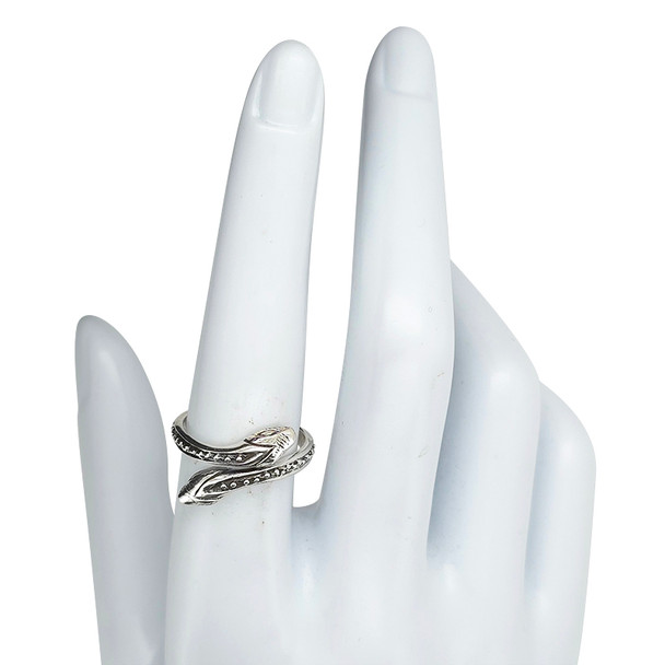 Sterling Silver Snake Adjustable Ring