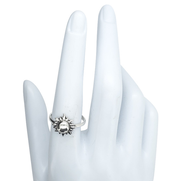 Sterling Silver Sun Ring