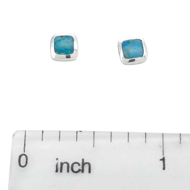 Howlite Sterling Silver Stud Earrings