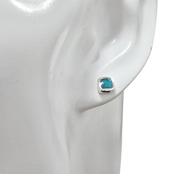 Howlite Sterling Silver Stud Earrings