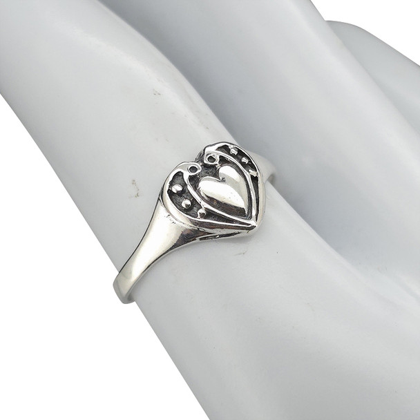 Sterling Silver Heart Ring