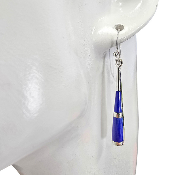 Lapis Sterling Silver Hook Earrings