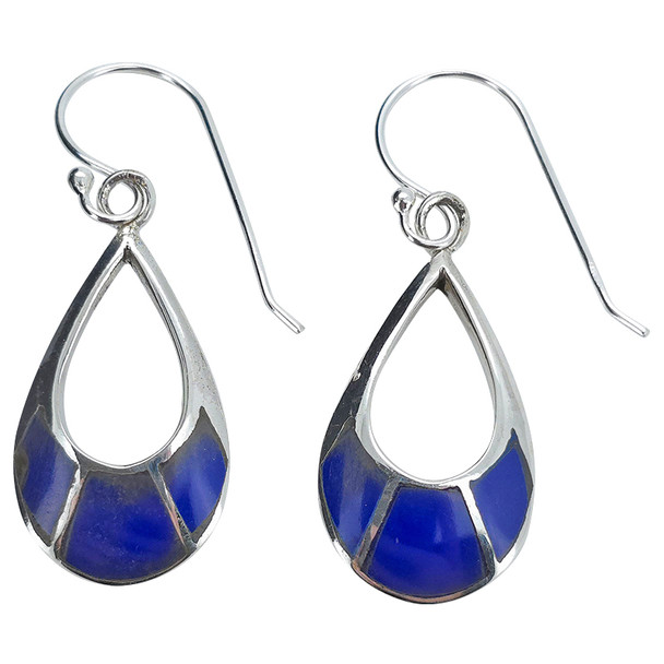 Lapis Sterling Silver Dangle Earrings