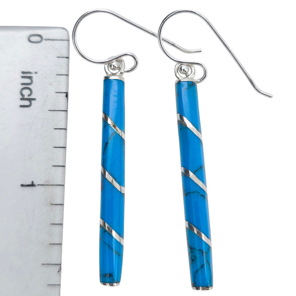 Howlite Sterling Silver Hook Earrings