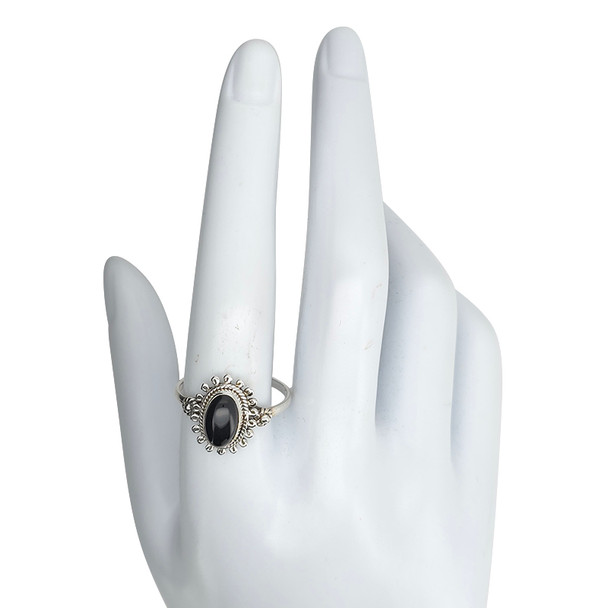 Black Onyx Sterling Silver Ring