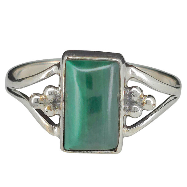 Malachite Sterling Silver Ring