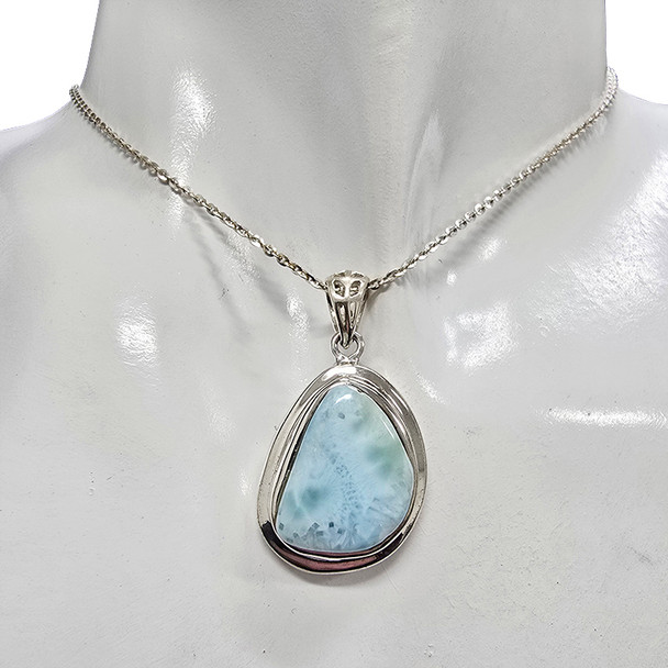 Larimar Sterling Silver Pendant