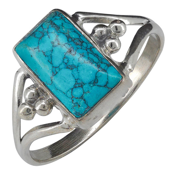 Howlite Sterling Silver Ring