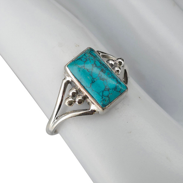 Howlite Sterling Silver Ring