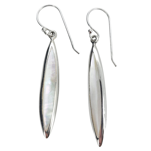 Pearl Sterling Silver Dangle Earrings