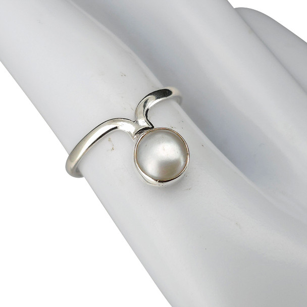 Pearl Sterling Silver Ring